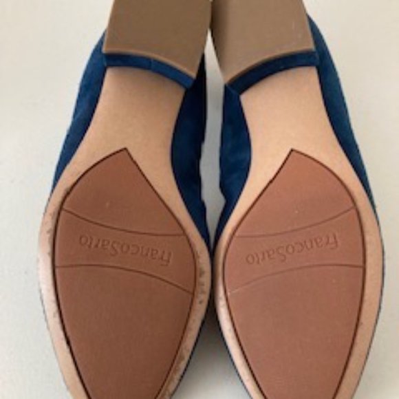 Franco Sarto Hartford Blue Suede Pump Size 8.5M - Picture 4 of 10
